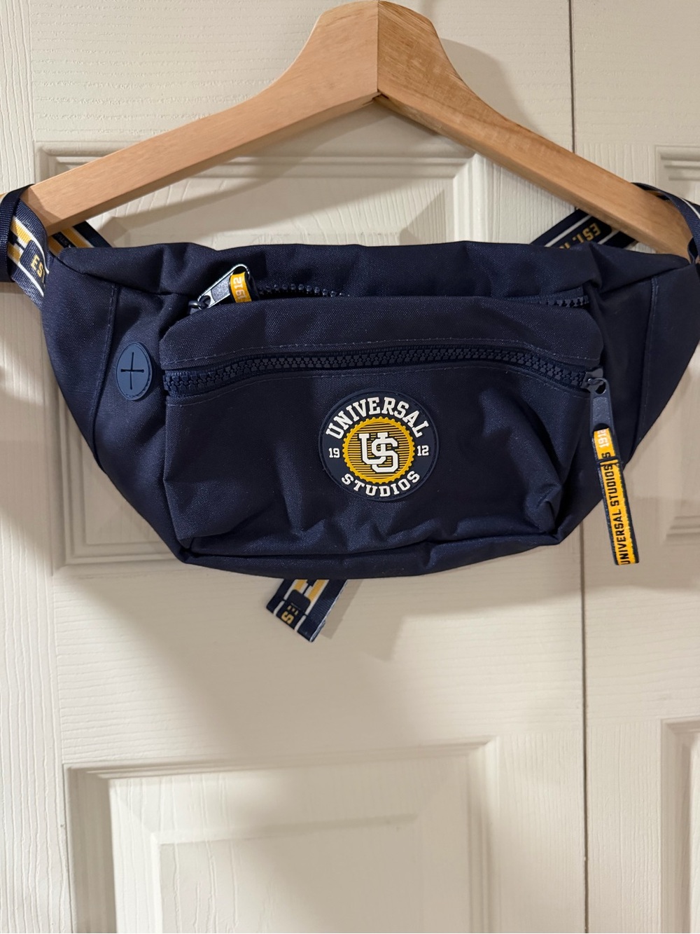 Universal Navy and Yellow Waist Bag - Men’s Belt Sling